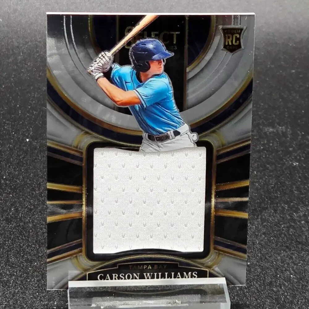Carson Williams Jumbo Swatch Orange Pulsar /399 RC's Tampa Bay Rays Top Prospect
